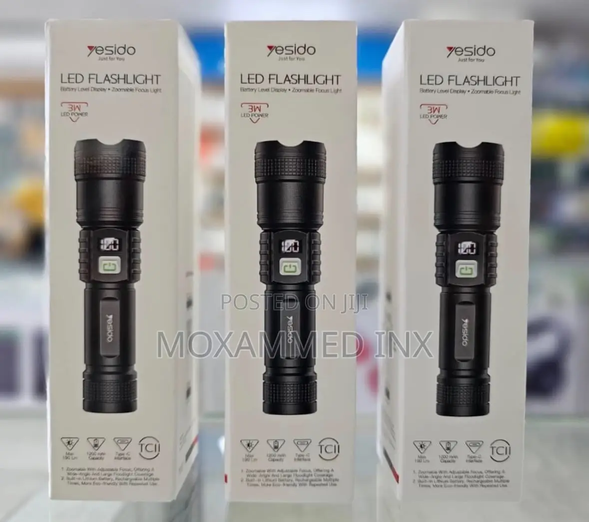 Tc11 Yesido 3w Led Flashlight