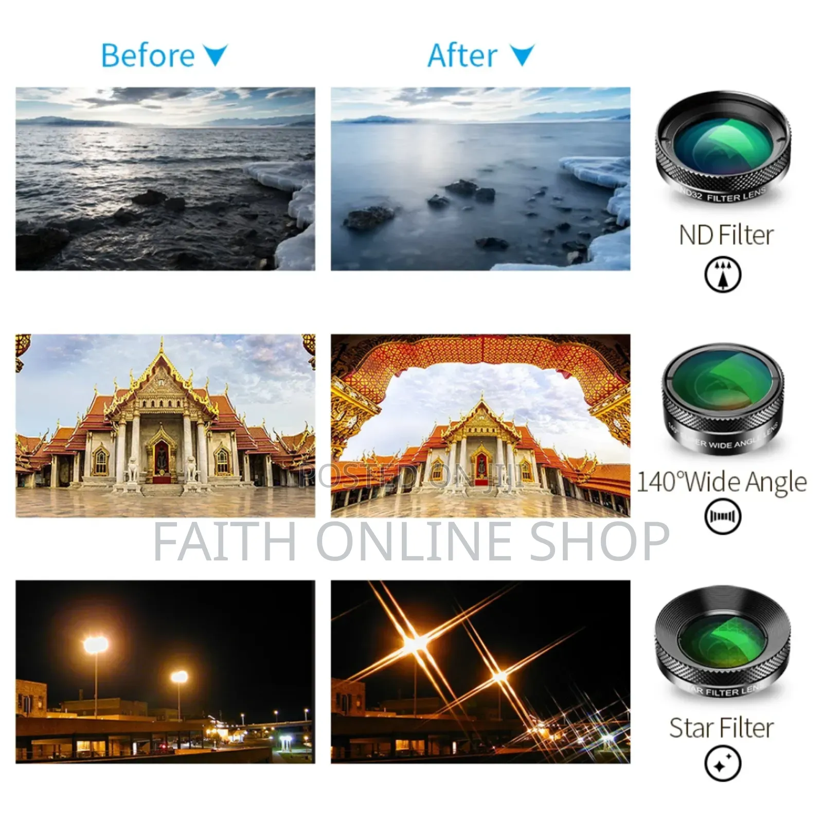 Apexel 6 in 1 Phone Lens Kit