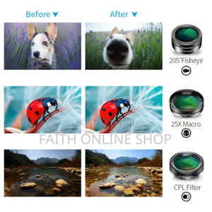 Apexel 6 in 1 Phone Lens Kit