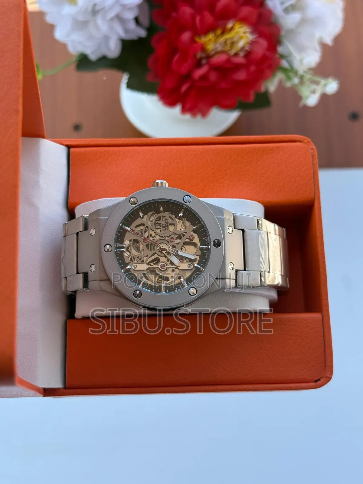 Silver Hublot Watch