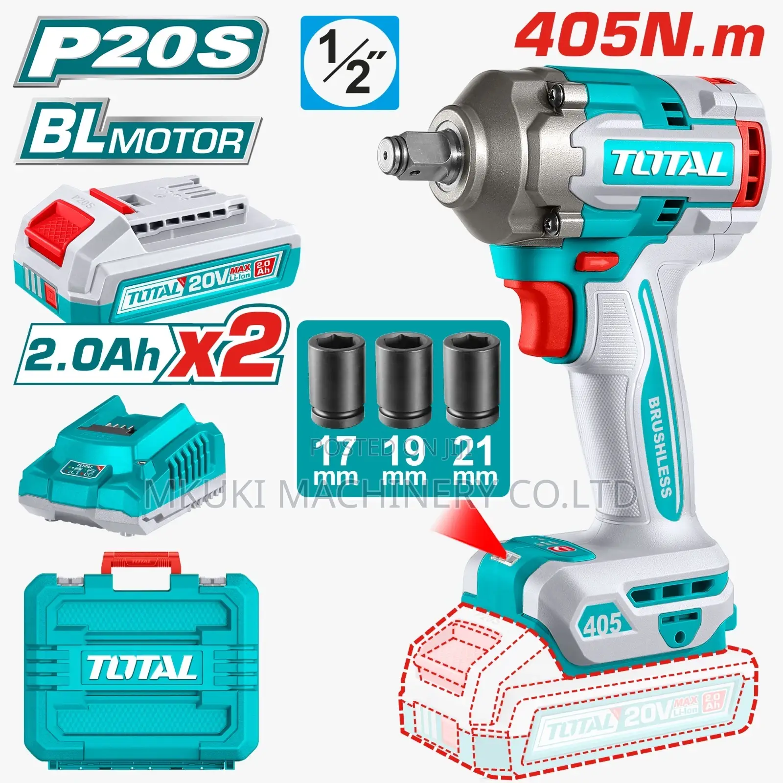 Impact Wrench Brushless Volt 20