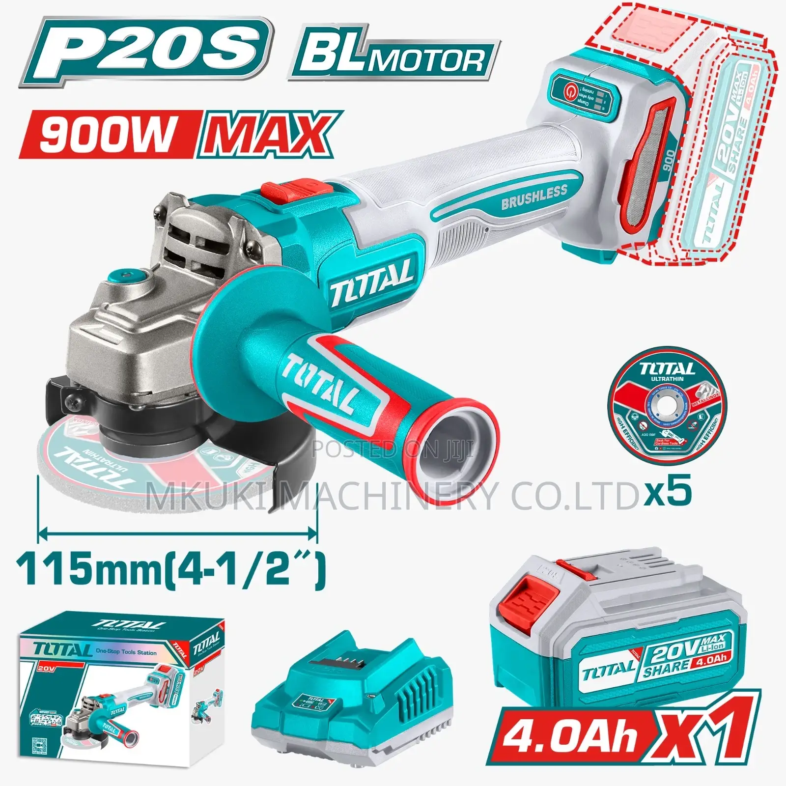 Cordless Angle Grinder 20voltage