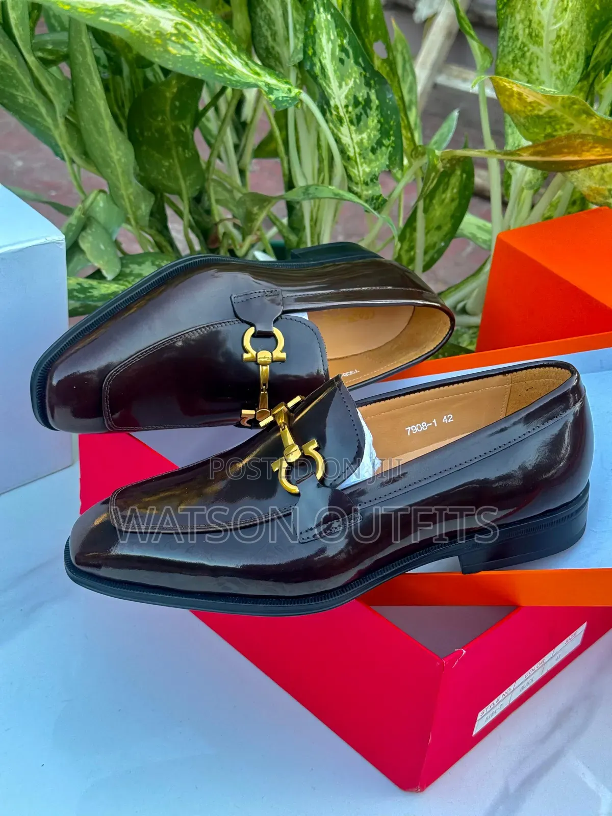 Viatu Vya Kiume Official Vya Buckle Juu