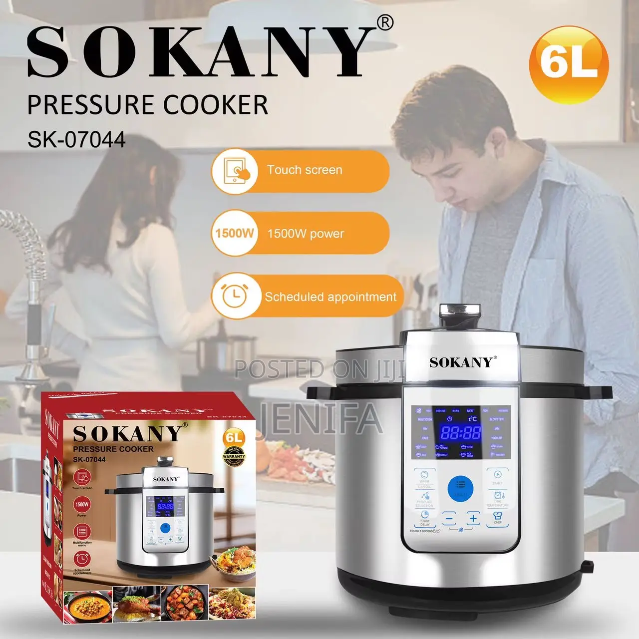 Sokany Pressure Cooker 6l