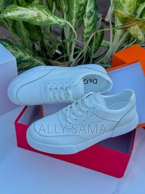 Men's Sneakers Dolce Gabbana Full White Pure Leather
