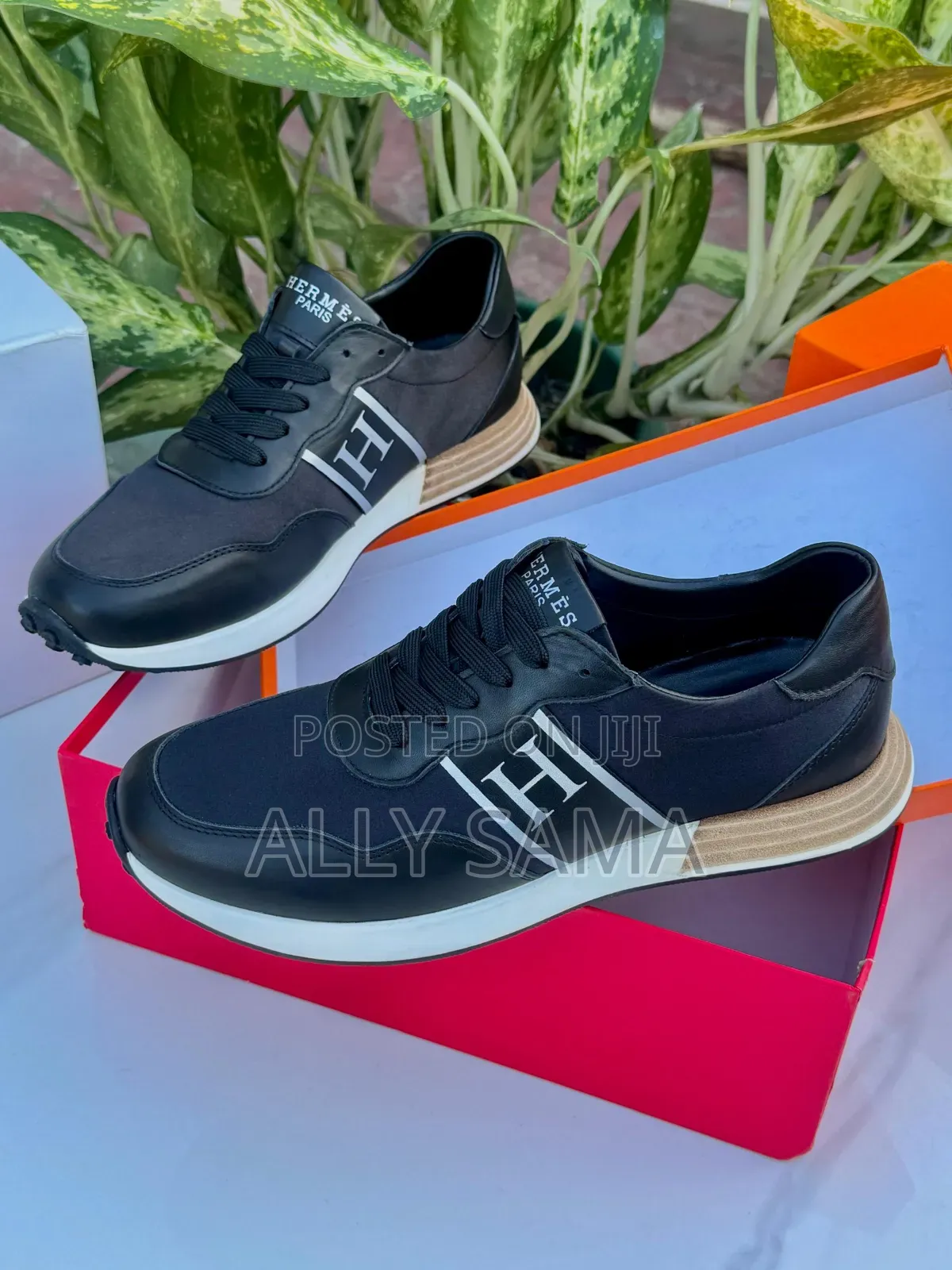 Men's Sneakers Hermes From Paris Pure Leather