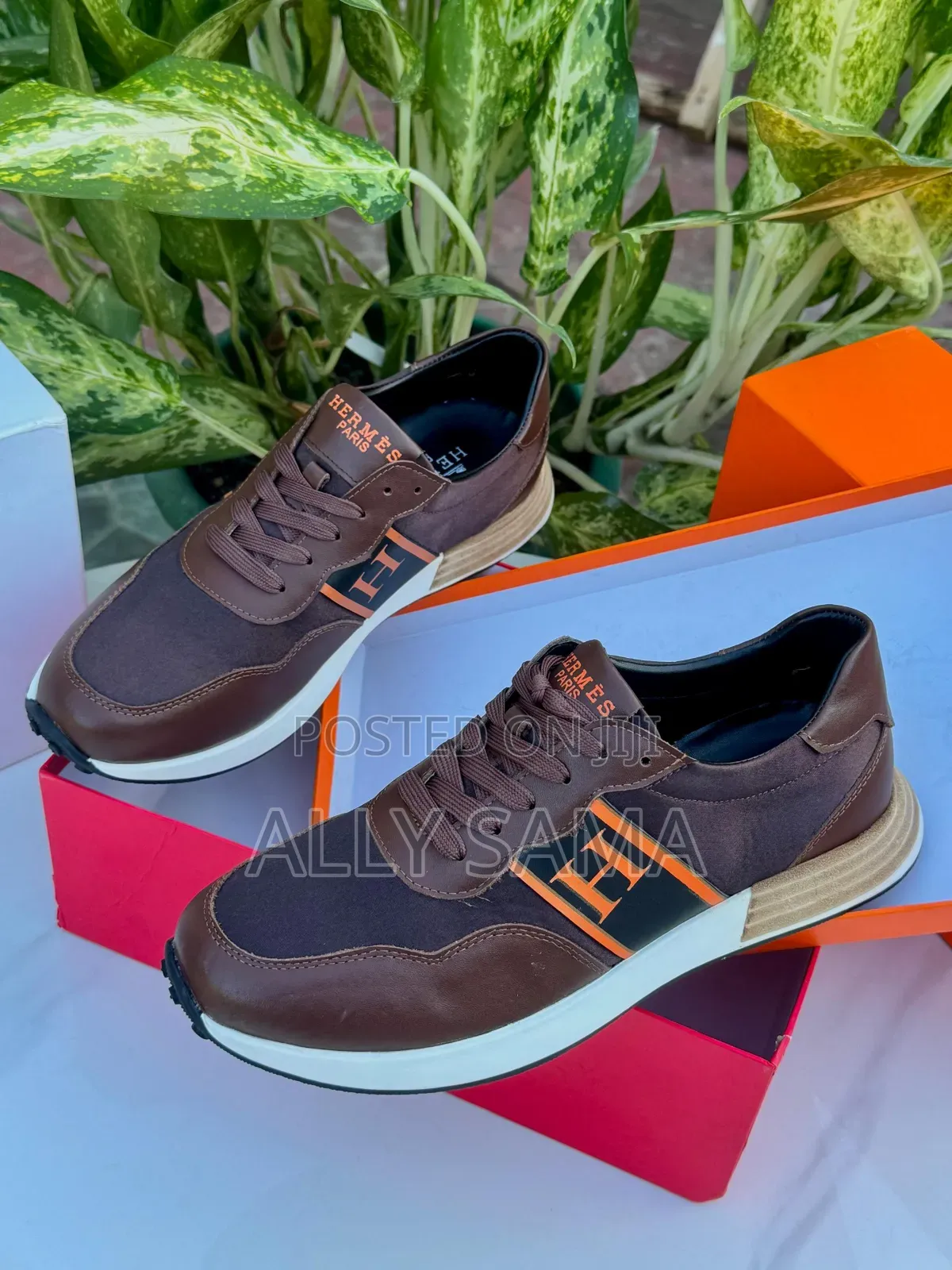 Men's Sneakers Hermes From Paris Pure Leather