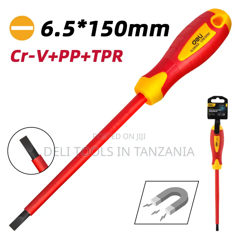 Deli Insulated Slotted Screwdriver