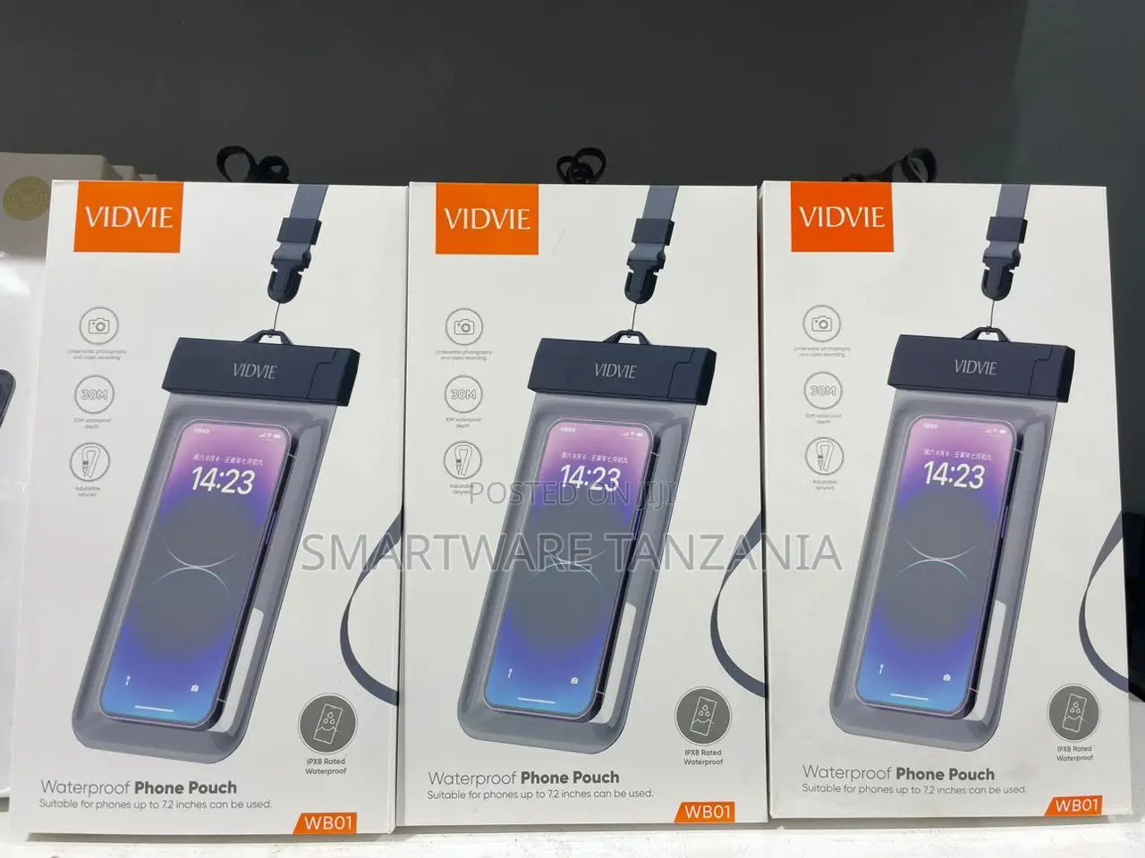 Vidvie Wb01 Ipx8 Waterproof Phone Pouch for Swimming and Beach