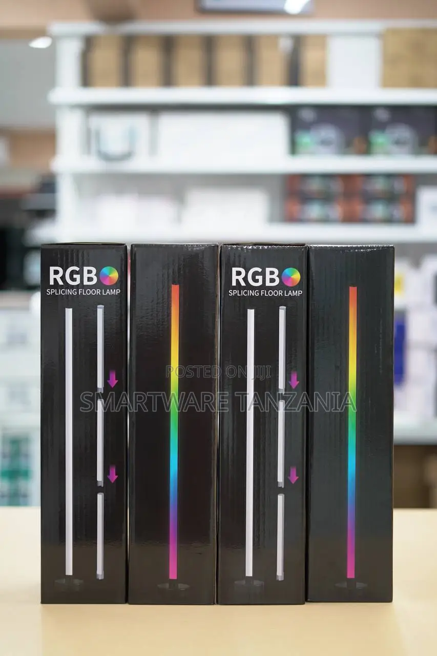 RGB Splicing Floor Lamp With Color Changing Led for Gaming Rooms