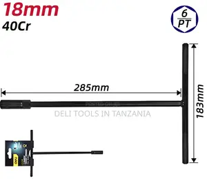 Deli T-Type Socket Wrench -Black