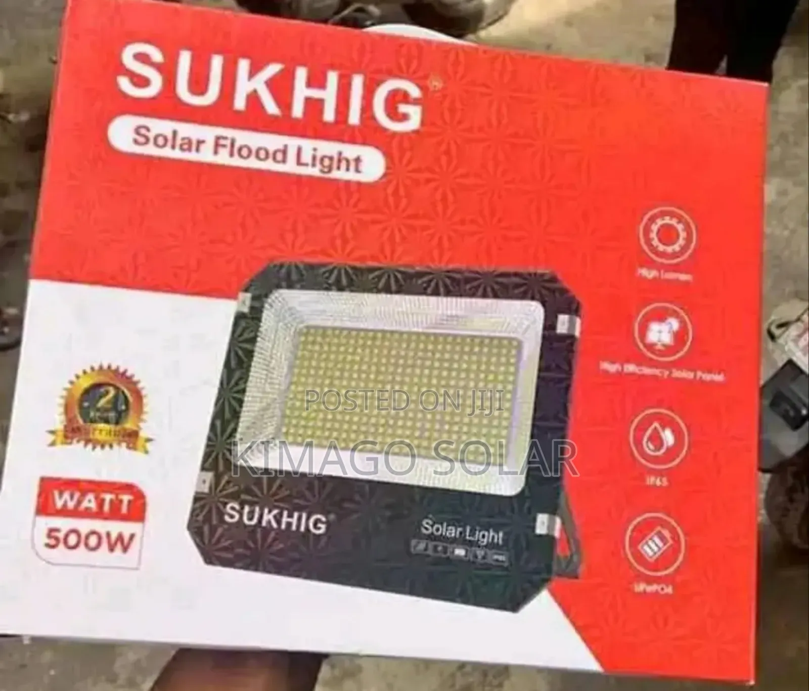 Solar Flood Light 500w for Yards, Farms and Businesses