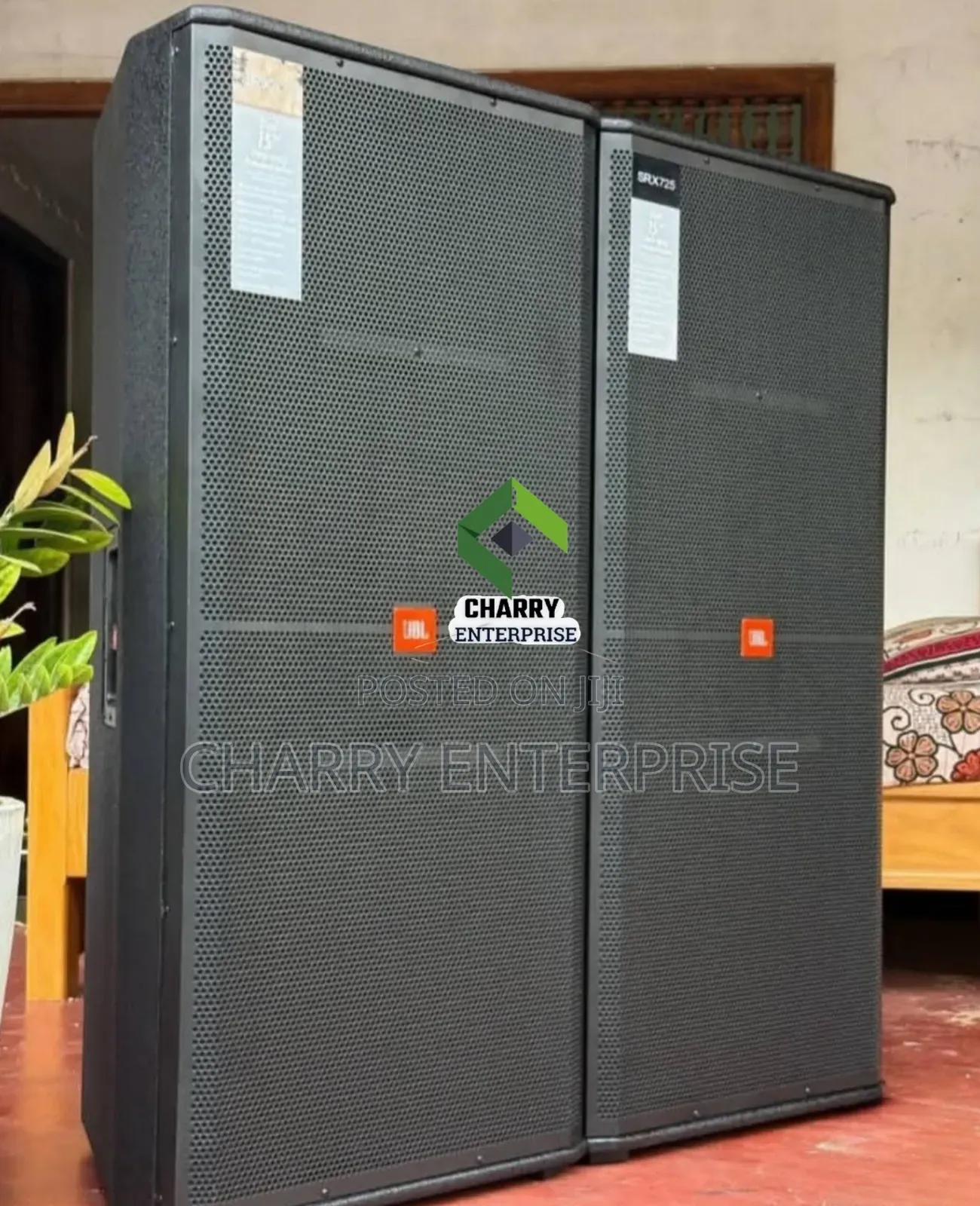 Professional JBL Mid Double Full Range Two Way Passive Speaker 15" × 2