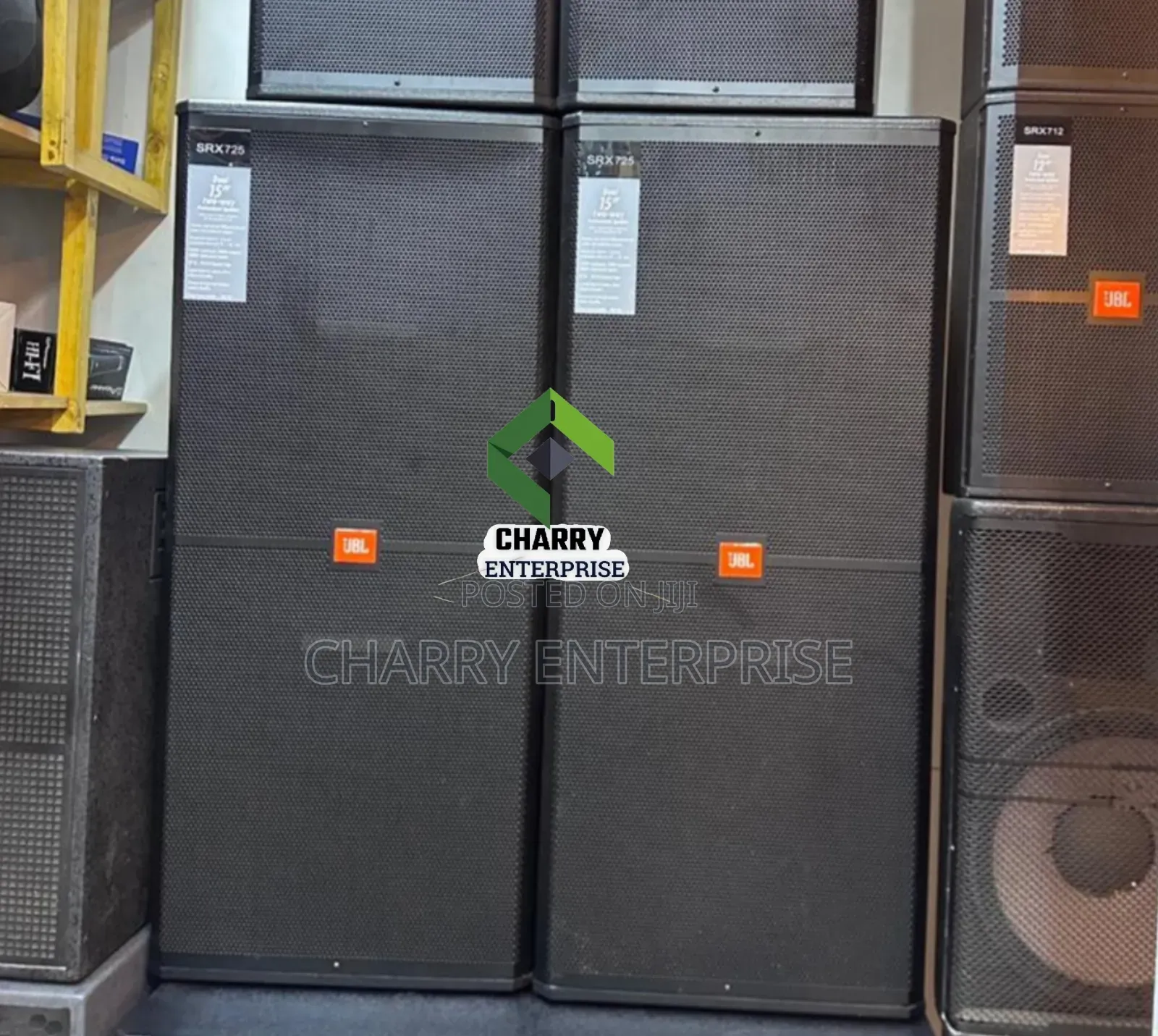 Professional JBL Mid Double Full Range Two Way Passive Speaker 15" × 2
