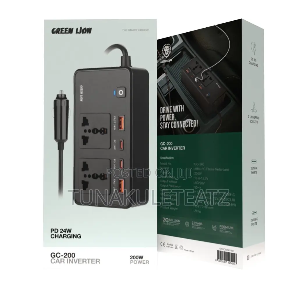 Green Lion Gc-200 Car Inverter 200w