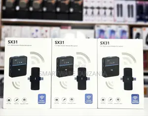 Sx31 3-in-1 Wireless Lavalier Microphone for Vlogging and Live Shows