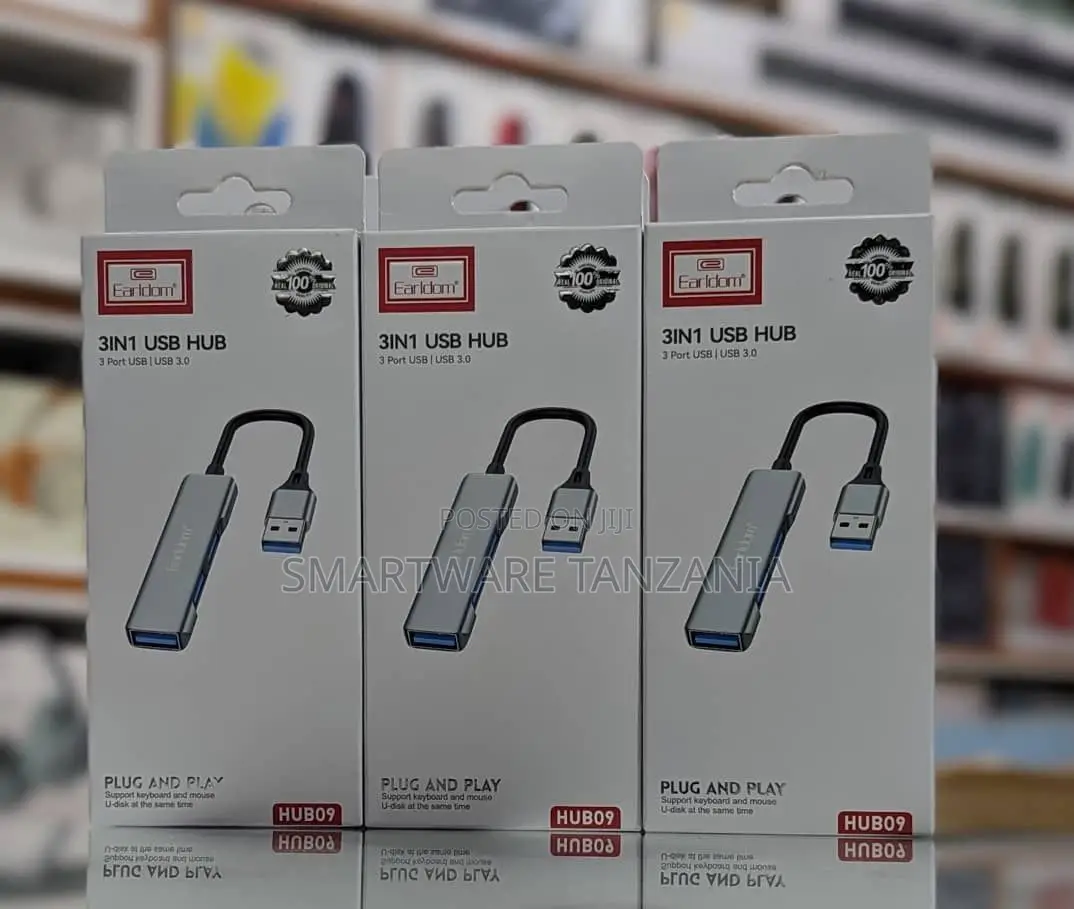 Earldom Hub09 3-in-1 Usb 3.0 Hub For Laptop And Desktop Computers