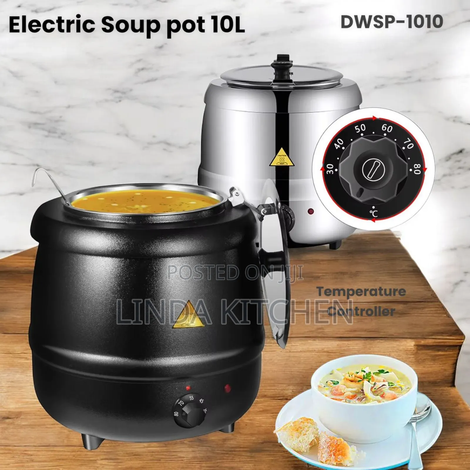 Electric Soup Pot 10lts