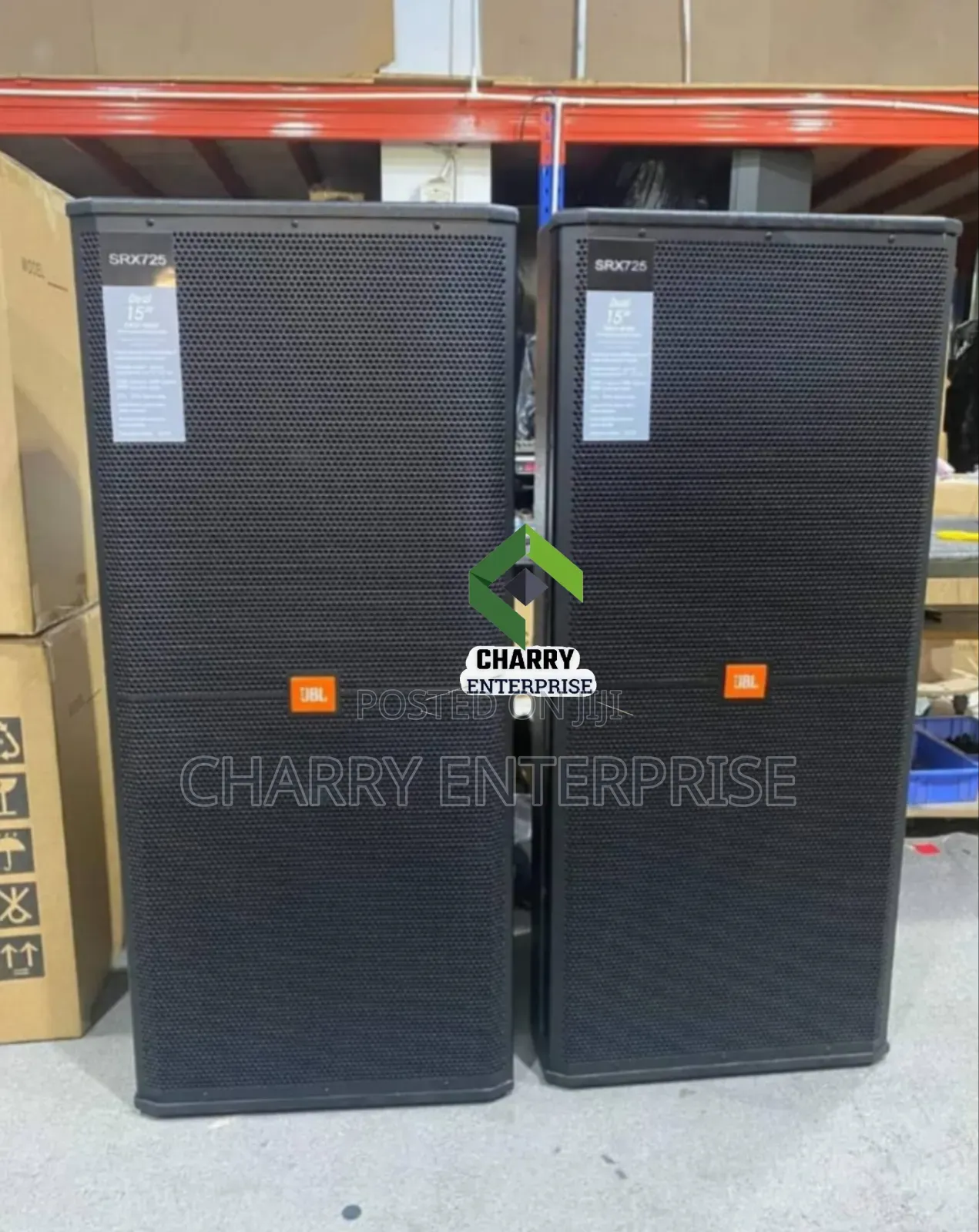 Professional JBL Mid Double Full Range Two Way Passive Speaker 15" × 2