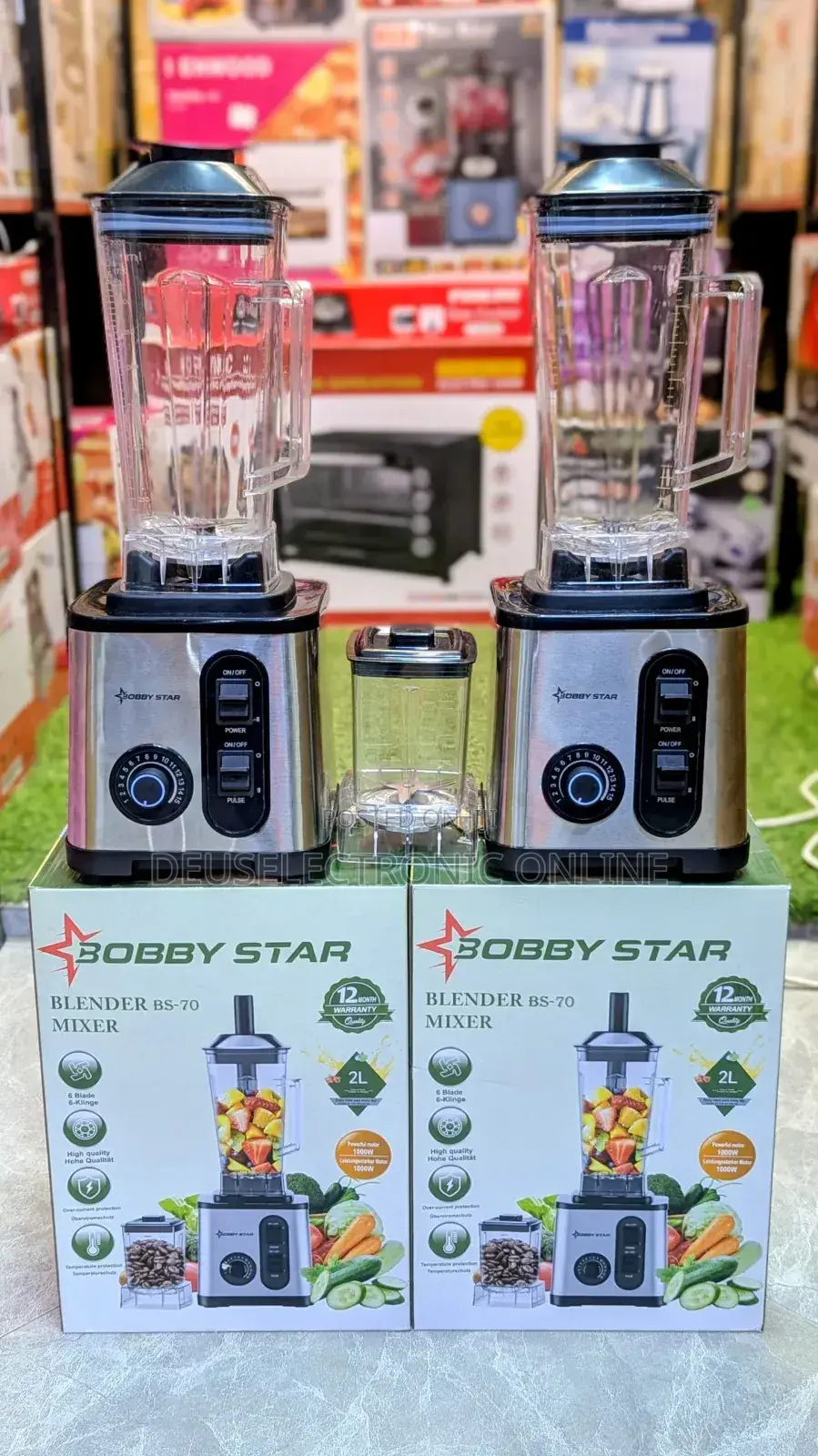 Bobby Star Heavy Duty Blender 2l 2jar