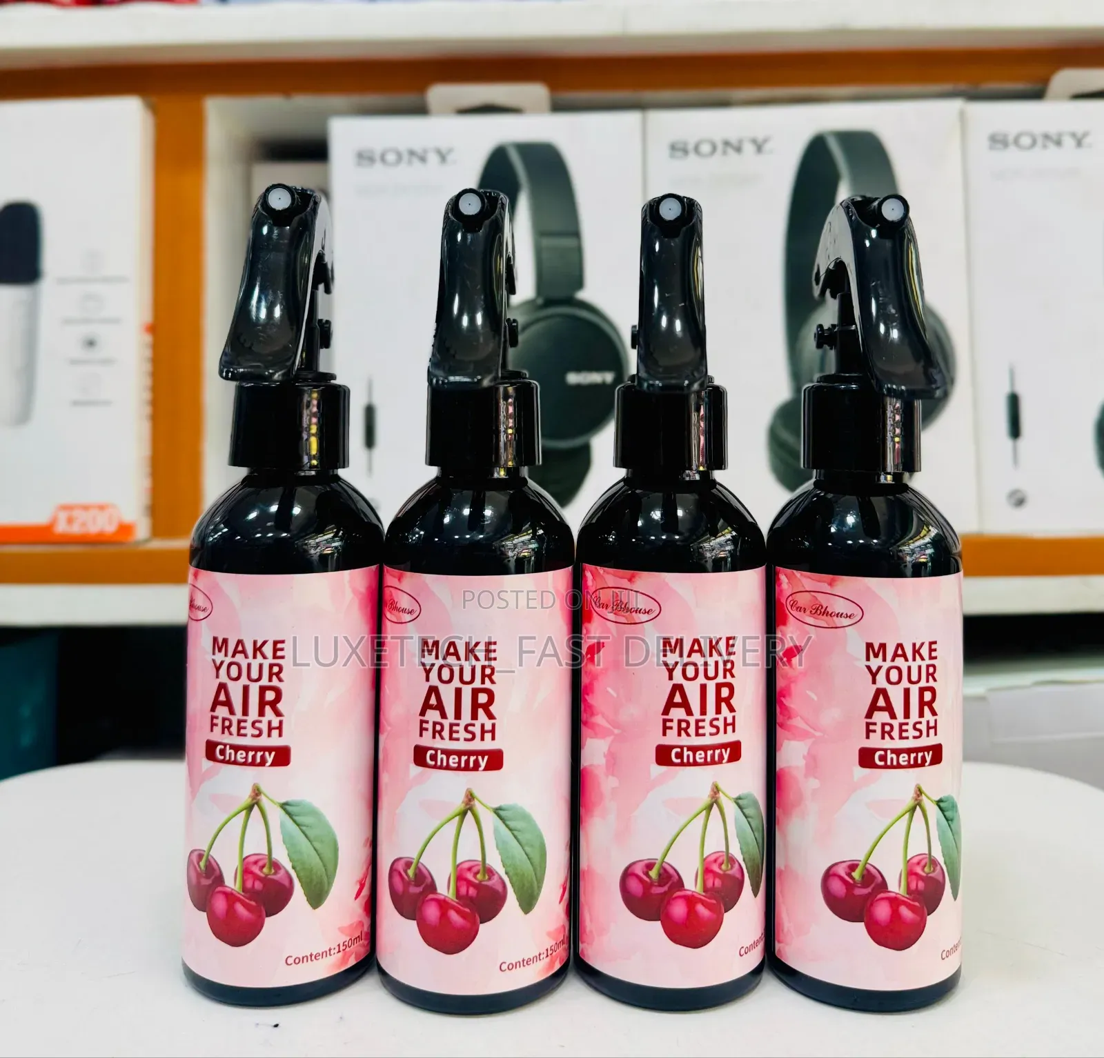 Air Freshener Sprays 150ml - For Cars, Homes, Offices, and Pet Areas