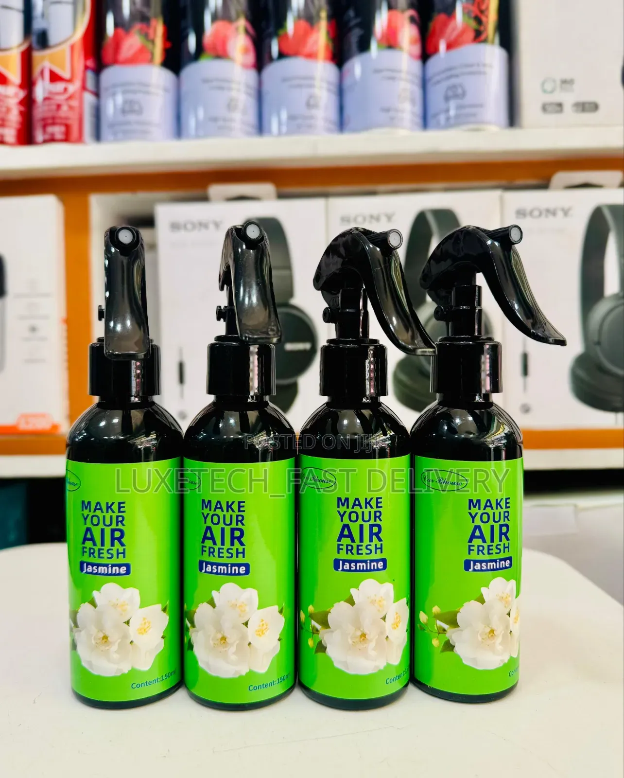 Air Freshener Sprays 150ml - For Cars, Homes, Offices, and Pet Areas