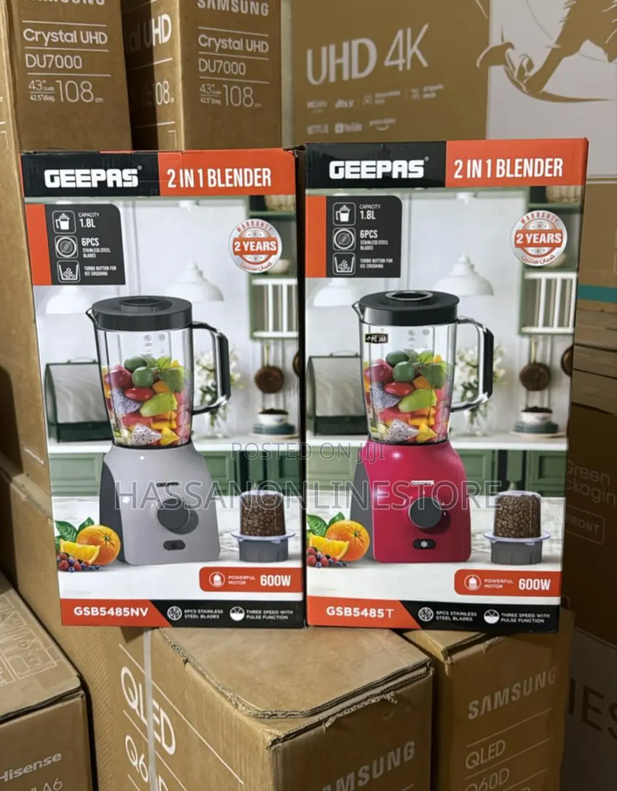 Geepas 2-in-1 Blender Gsb5485nv