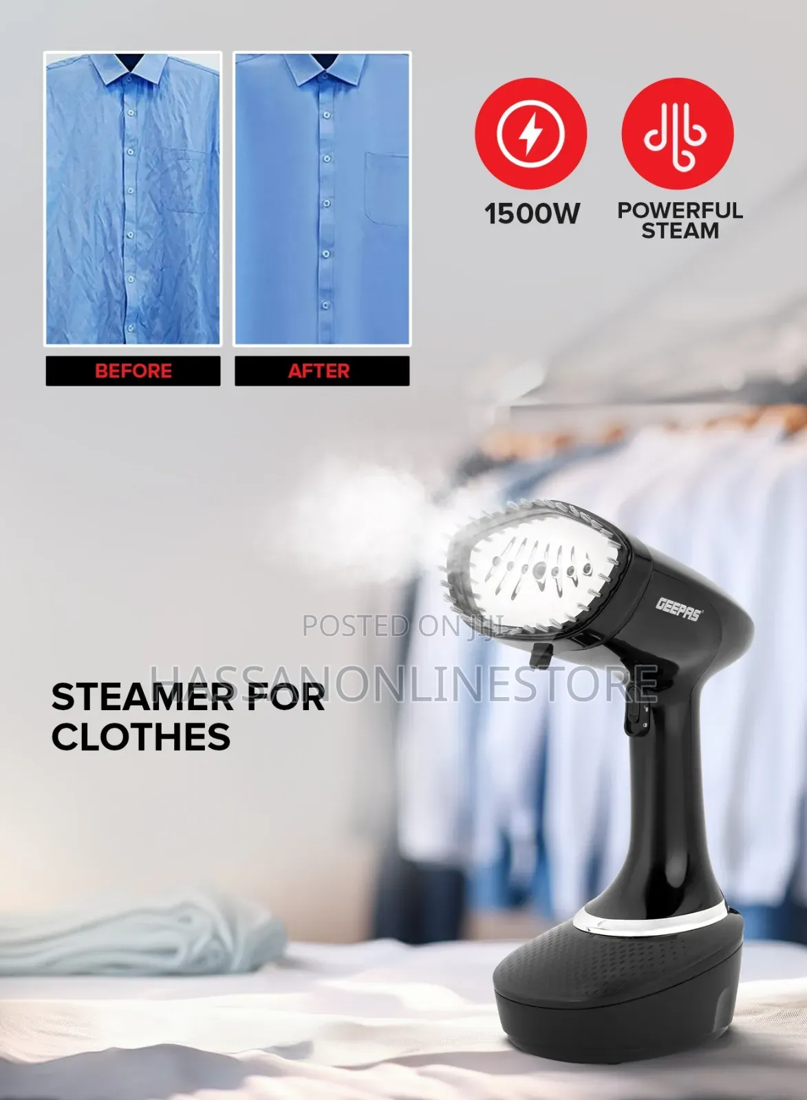 Geepas Ggs25041 Handheld Garment Steamer