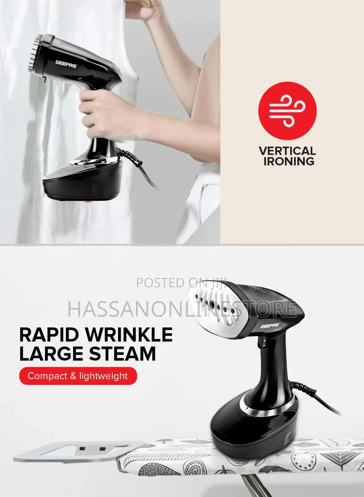 Geepas Ggs25041 Handheld Garment Steamer