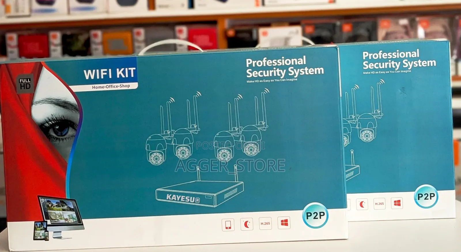 Full Hd Wifi Camera Kit 4cameras for Both Indoor and Outdoor