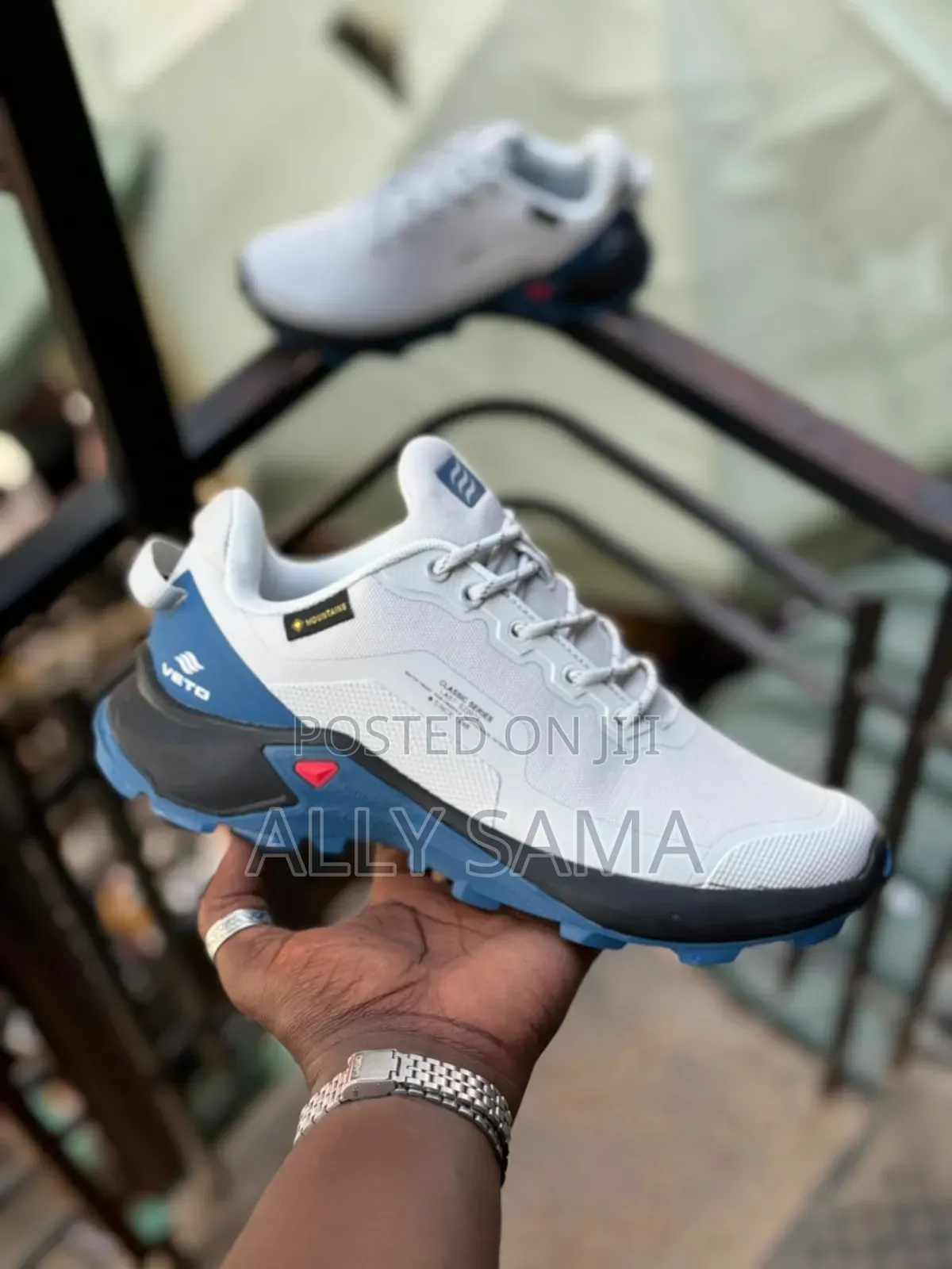Mens Sneakers Vetto Material Canvas and Leather