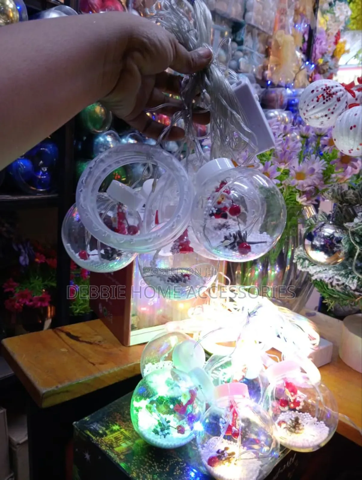 Christmas Snow Globe String Lights- Warm Color 10m