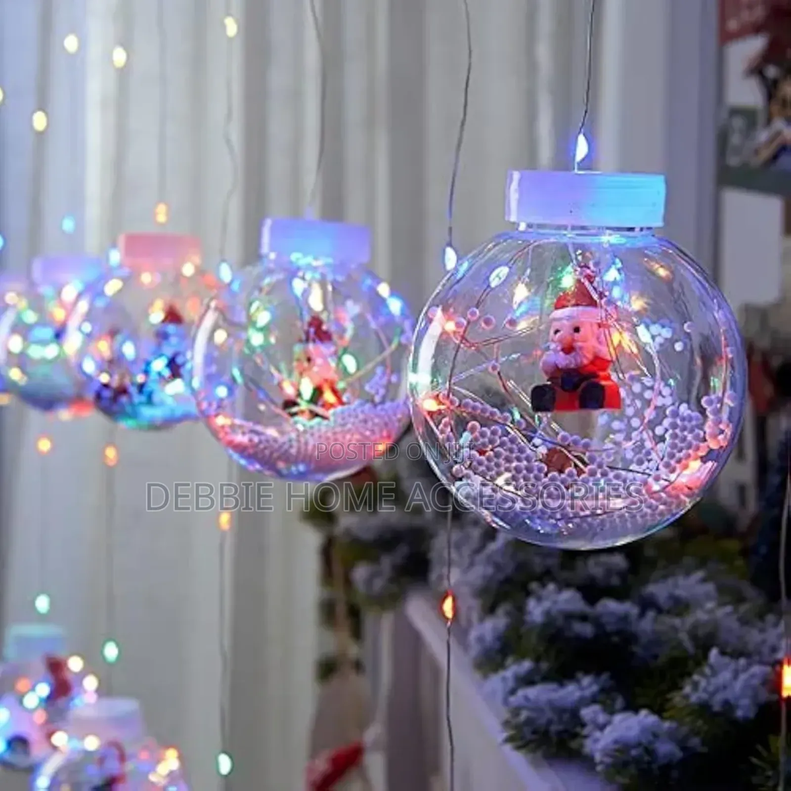 Snow Globe String Lights for Christmas 10meter Size