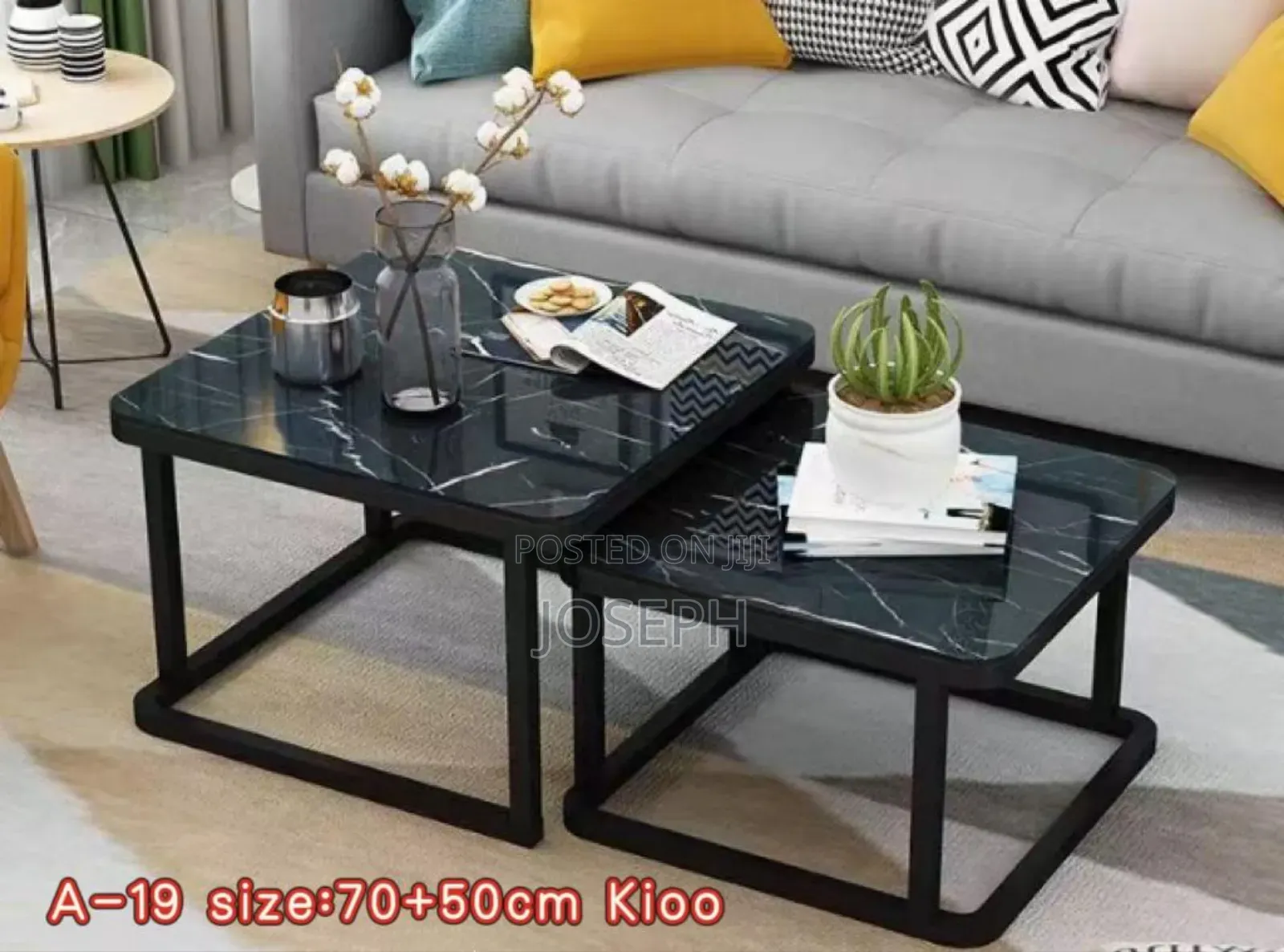 Square Table 2in1, Kioo