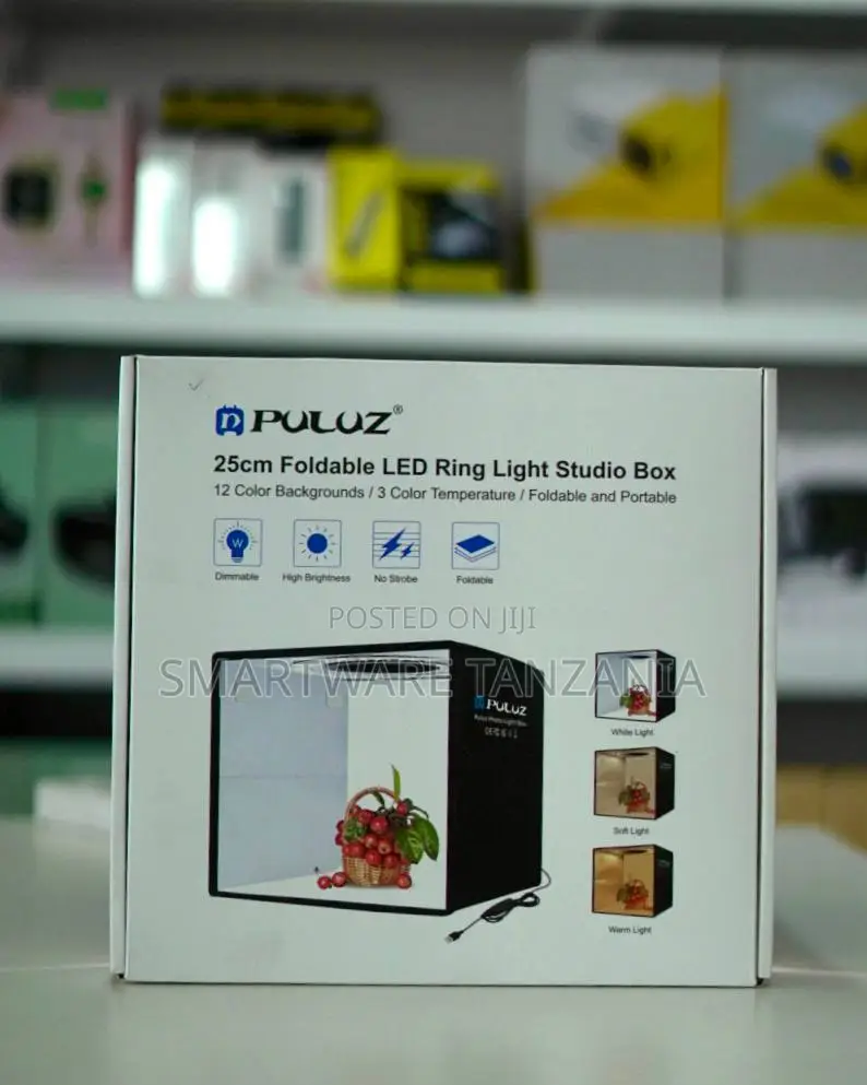 Puluz 10" Light Box 96 Led Studio Photography Portable Folding Light