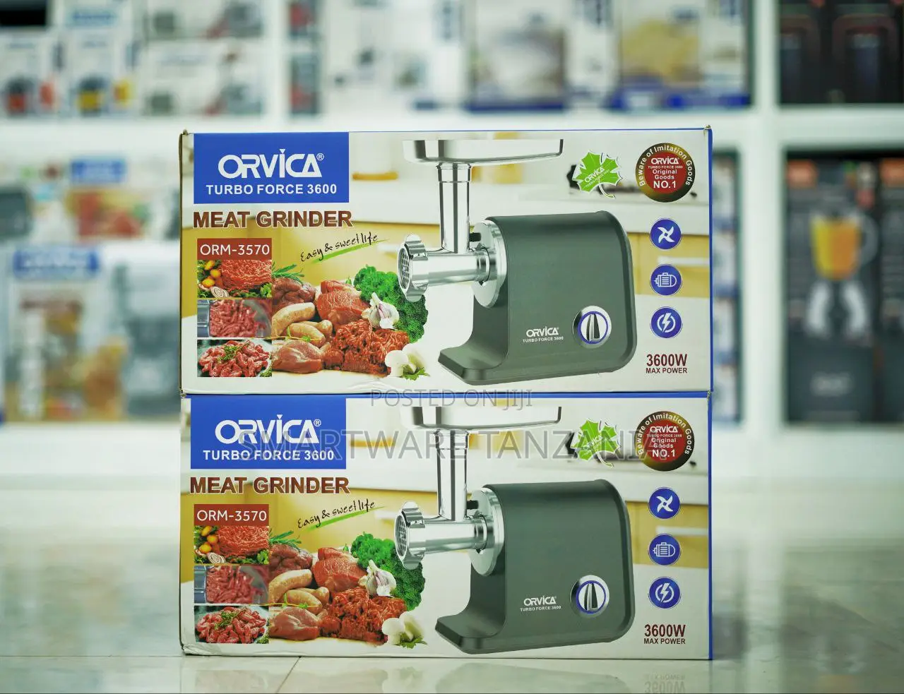 Orvica Orm-3570 Turbo Force 3600w Electric Meat Grinder Heavy Duty