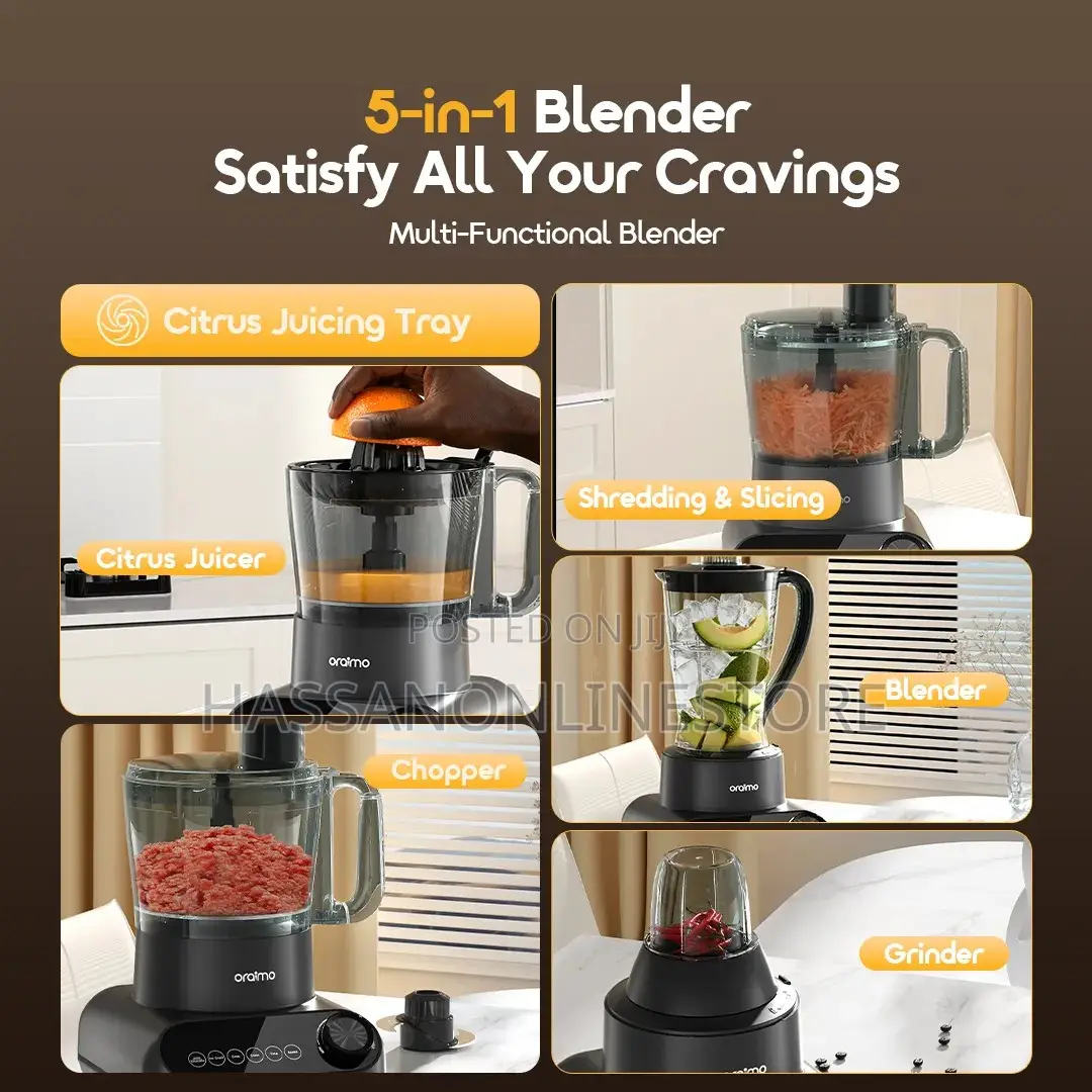 Oraimo Omniblend 2 21000 RPM Speed 5-in-1 Blender