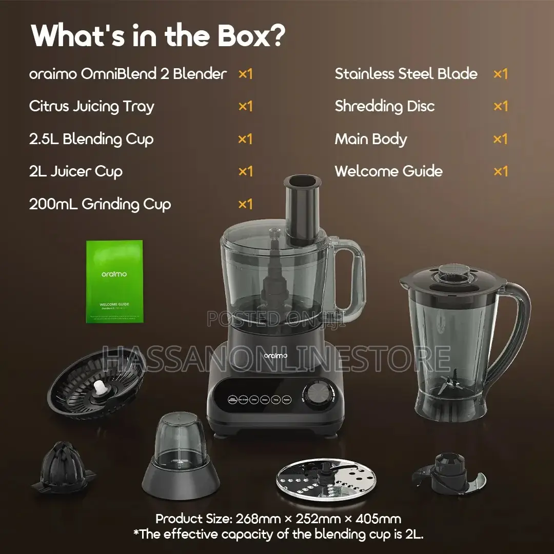 Oraimo Omniblend 2 21000 RPM Speed 5-in-1 Blender