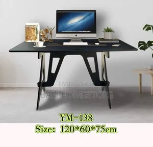 Sleek Modern Office Study Desk – Large Worksurface (Ym-138)