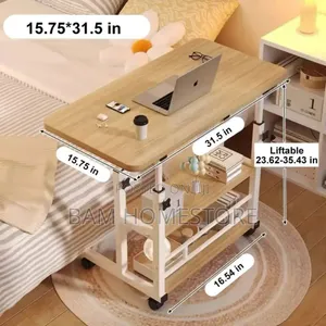 Compact Adjustable Mobile Computer Desk With Keyboard Tray