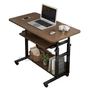 Compact Adjustable Mobile Computer Desk With Keyboard Tray