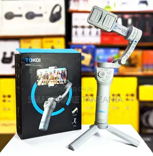 Tokqi M01 3-Axis Gimbal Stabilizer With Fill Light and Mini Tripod