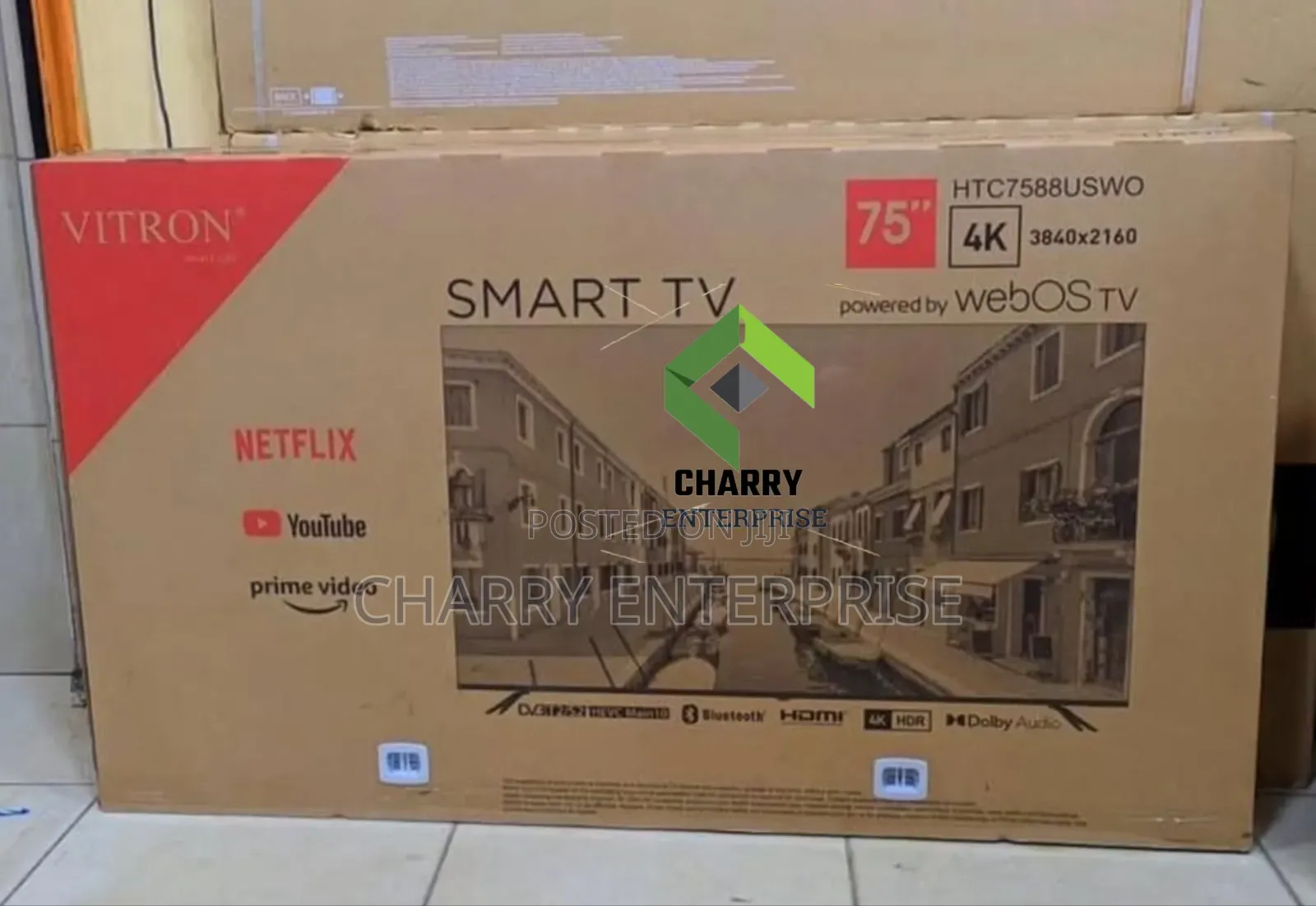 Vitron Frameless Smart Tv 75 Inch With Bluetooth Quality Display