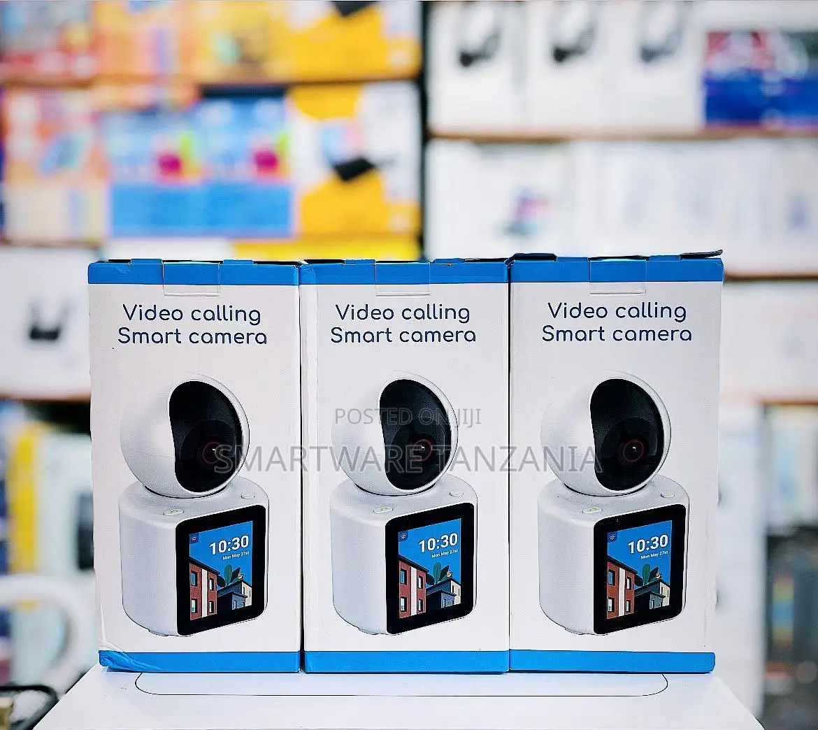 Video Calling Smart Camera With Display Screen Wifi Pan Tilt Indoor