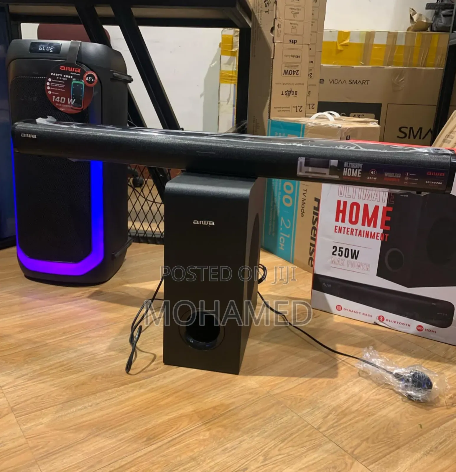 Aiwa Sound Bar 250 Watts From Japan