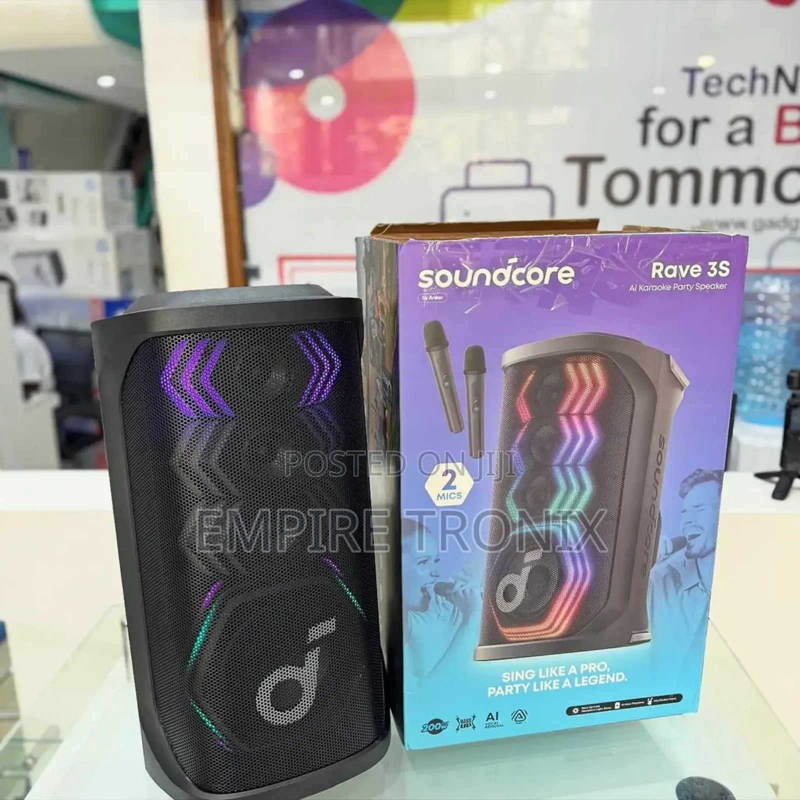 Soundcore Rave 3s Ai Karaoke Party Speaker With 200w Sound