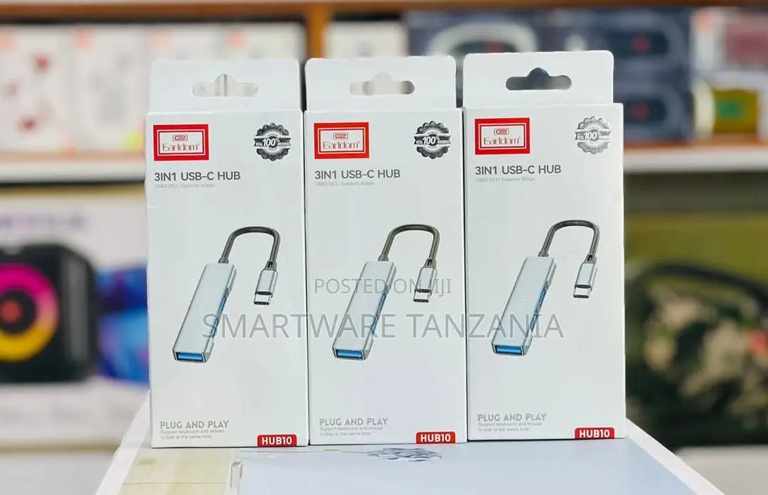 Earldom Hub10 3-in-1 Usb-c Hub With 5gbps Fast Data Transfer