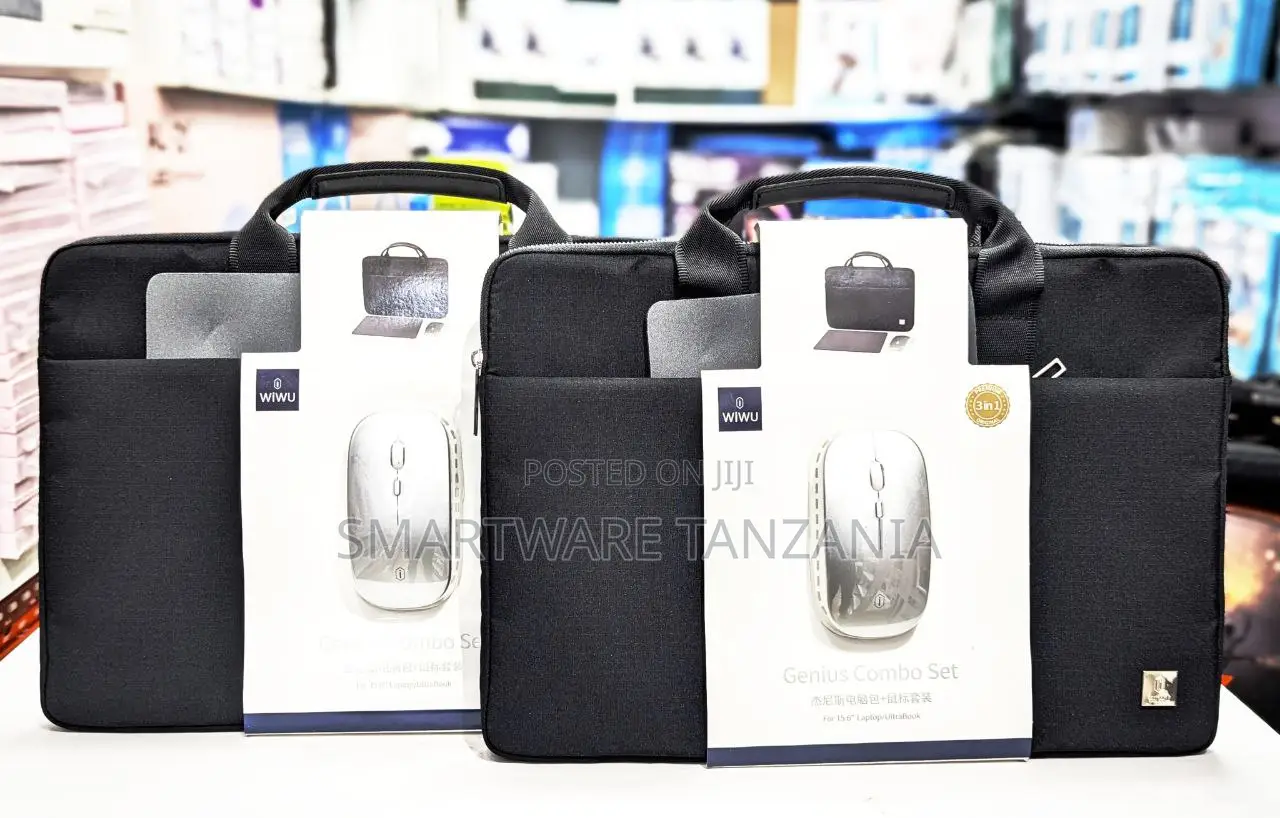 Wiwu Genius Combo Set 15.6 Inch Laptop Bag With Wireless Mouse