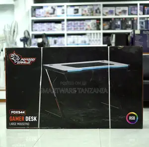 Porodo Gaming Pdx544 Gamer Desk With RGB Lighting Large Mousepad