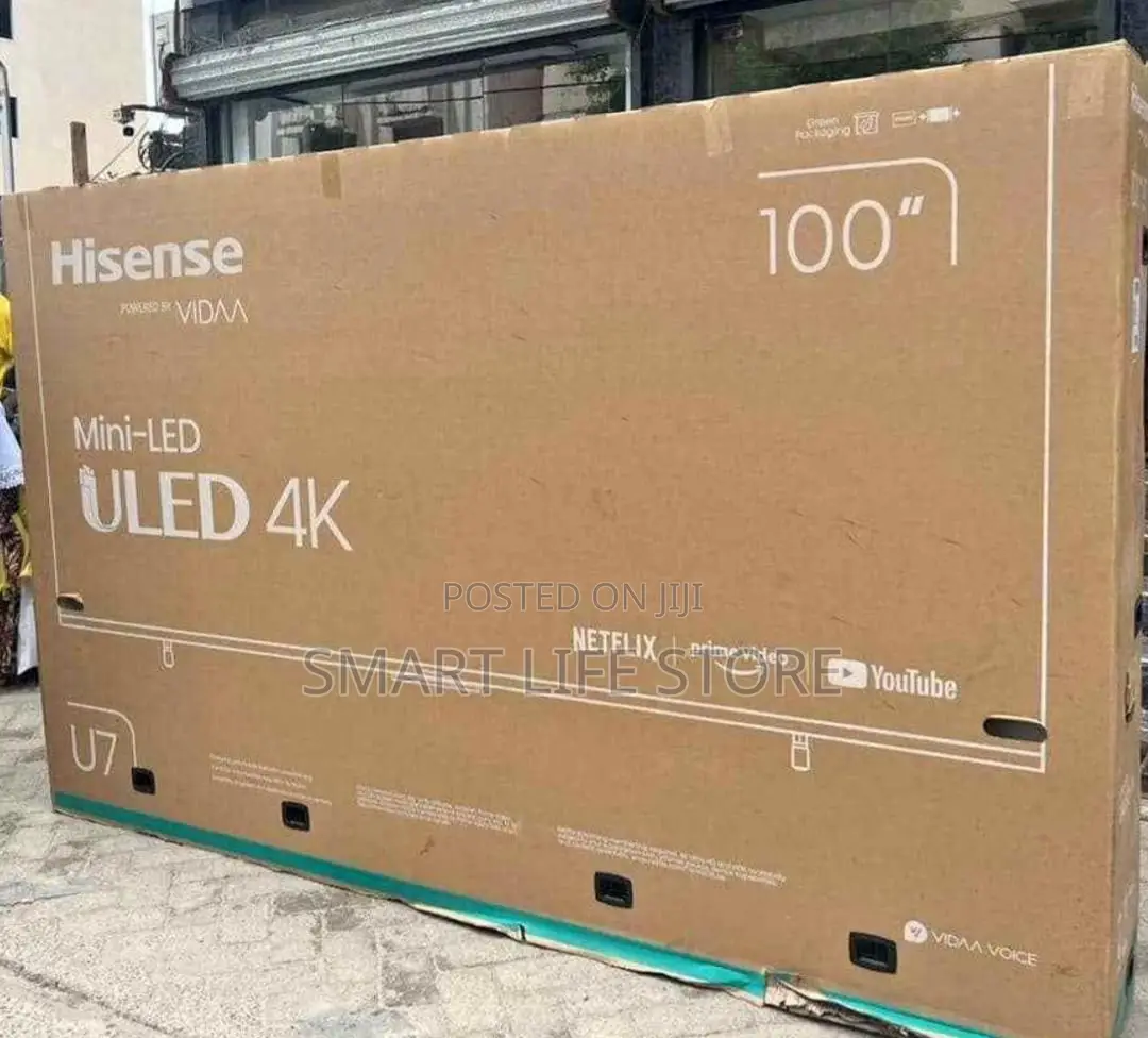 Hisense Qled Tv Inch 100. Model : 100q7n. Price : 6,200,000/=.